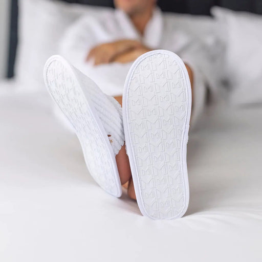 Meriton Suites Luxe Slippers White by Shop Meriton Suites. Shop Meriton Suites