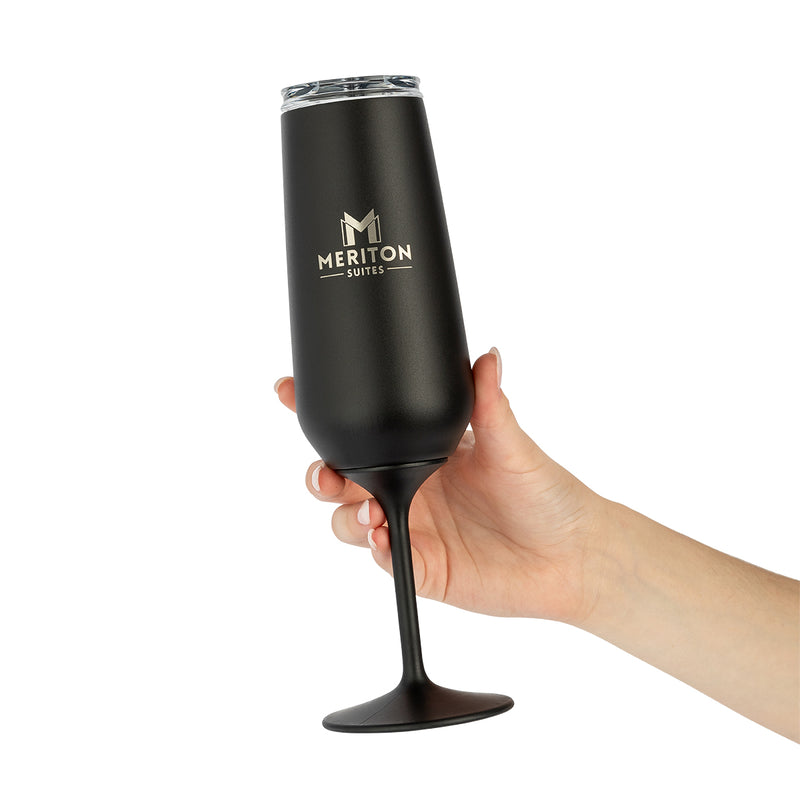 Huski X Meriton Suites Champagne Flute (Black)