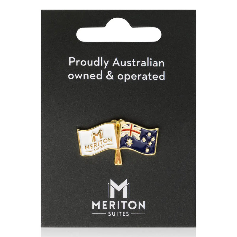 Meriton Suites Australia Flag Pin by Shop Meriton Suites. Shop Meriton Suites