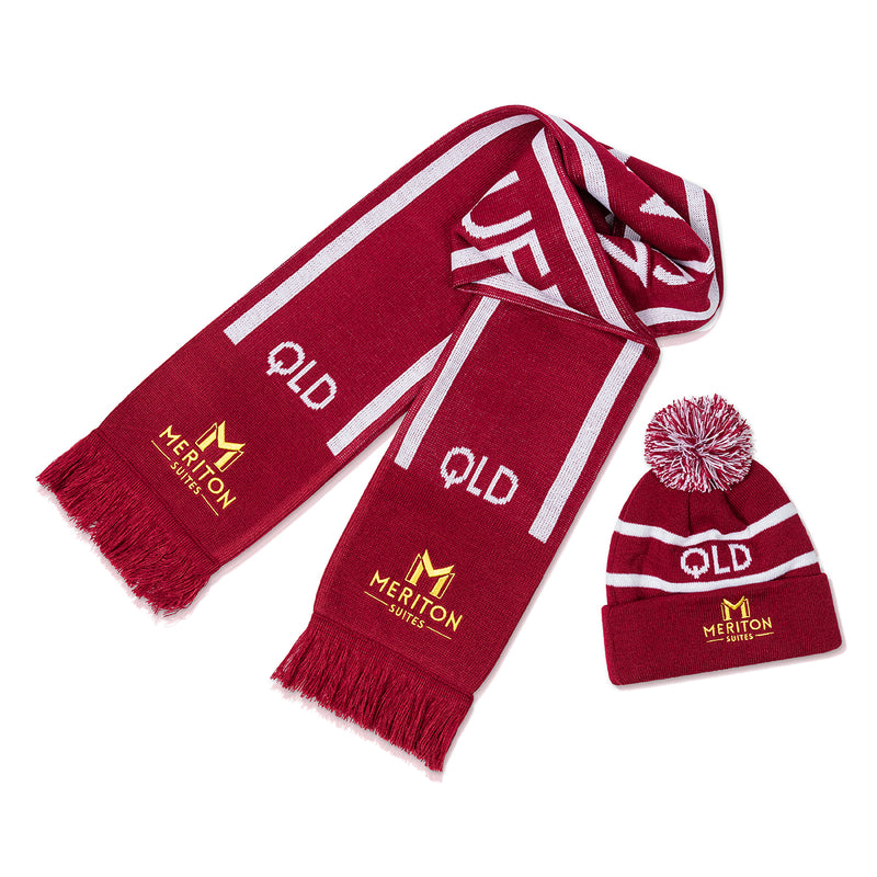 QLD Supporter Scarf & Beanie Bundle