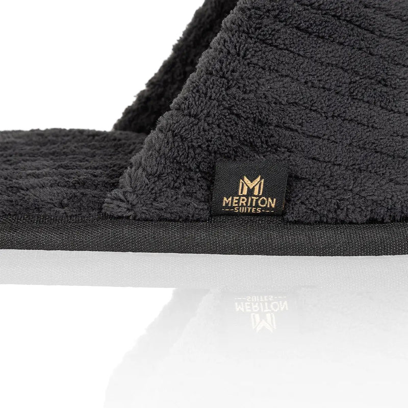 Meriton Suites Luxe Slippers Black by Shop Meriton Suites. Shop Meriton Suites
