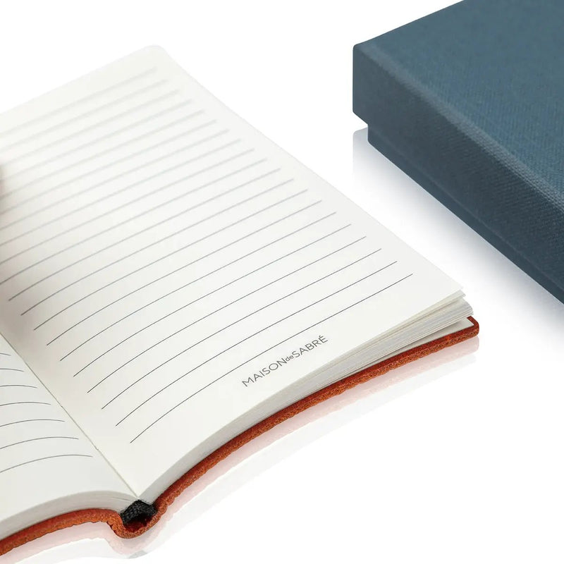 Maison de Sabré X Meriton Suites Leather Notebook (Orange A6) by MAISON de SABRE. Shop Meriton Suites