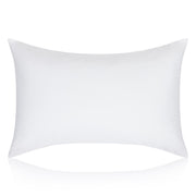 White pillow on a white background.  The Lad Collective bed linen from Shop Meriton Suites.