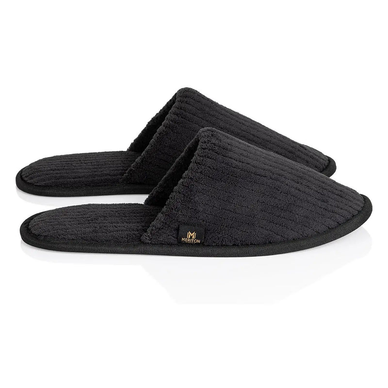 Meriton Suites Luxe Slippers Black by Shop Meriton Suites. Shop Meriton Suites