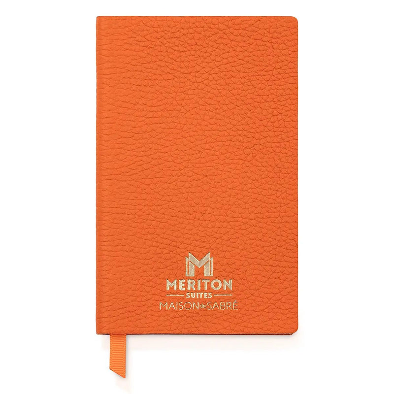 Maison de Sabré X Meriton Suites Leather Notebook (Orange A6) by MAISON de SABRE. Shop Meriton Suites